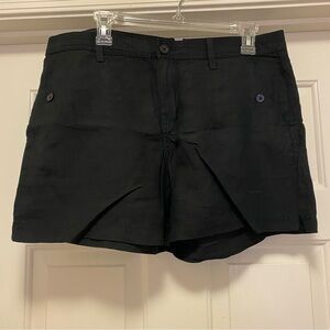 Calvin Klein Jeans Black Women's Linen Shorts, size 12